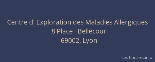 Centre d' Exploration des Maladies Allergiques