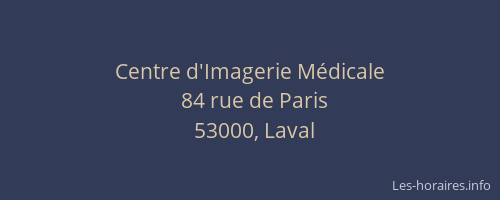Centre d'Imagerie Médicale