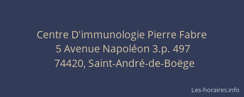 Centre D'immunologie Pierre Fabre
