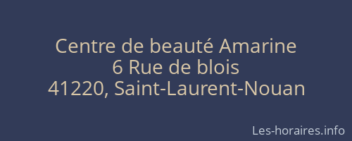 Centre de beauté Amarine
