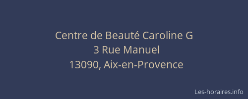 Centre de Beauté Caroline G