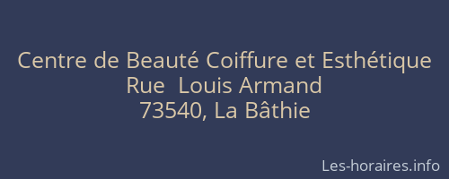 Centre de Beauté Coiffure et Esthétique