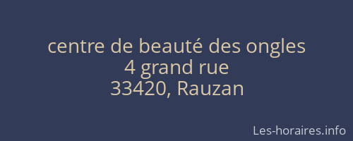 centre de beauté des ongles