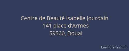 Centre de Beauté Isabelle Jourdain