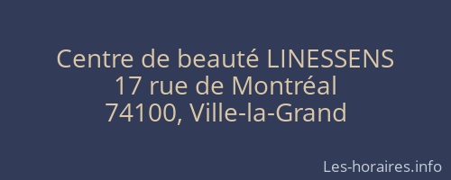 Centre de beauté LINESSENS