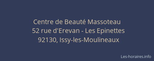 Centre de Beauté Massoteau