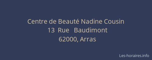 Centre de Beauté Nadine Cousin