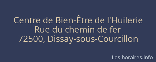 Centre de Bien-Être de l'Huilerie