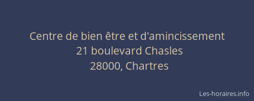 Centre de bien être et d'amincissement