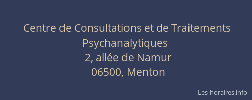 Centre de Consultations et de Traitements Psychanalytiques