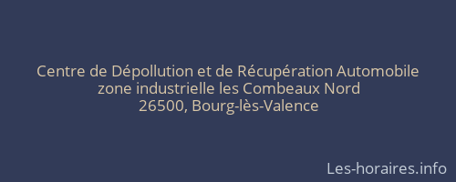 Centre de Dépollution et de Récupération Automobile