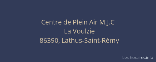 Centre de Plein Air M.J.C