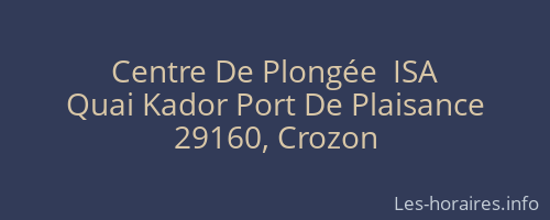 Centre De Plongée  ISA