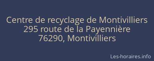 Centre de recyclage de Montivilliers