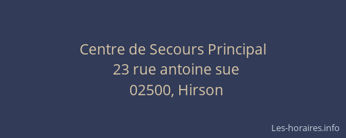 Centre de Secours Principal