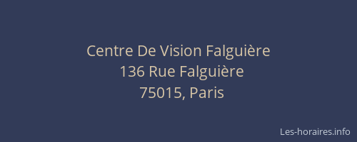 Centre De Vision Falguière