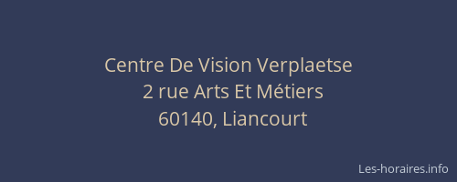 Centre De Vision Verplaetse