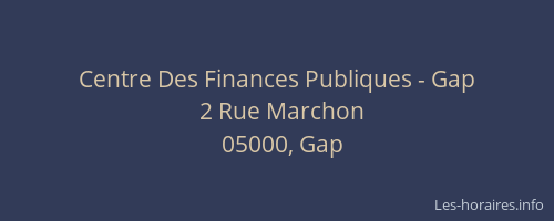 Centre Des Finances Publiques - Gap