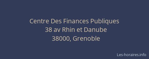 Centre Des Finances Publiques