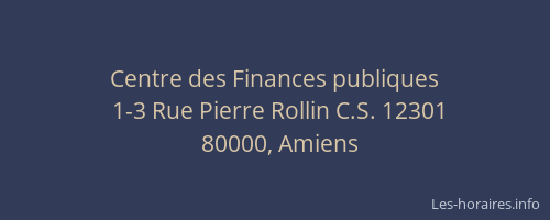 Centre des Finances publiques