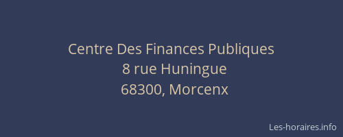 Centre Des Finances Publiques