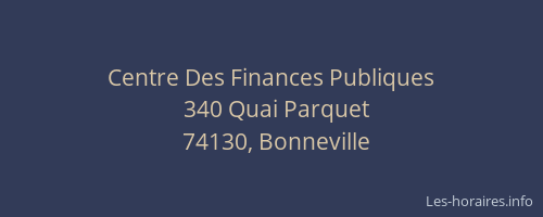 Centre Des Finances Publiques