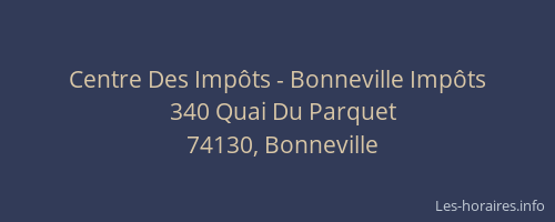 Centre Des Impôts - Bonneville Impôts