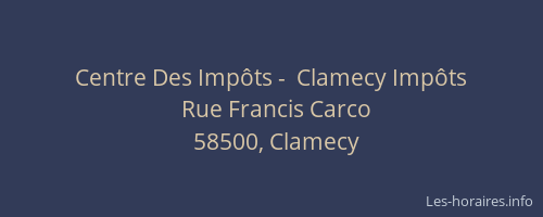 Centre Des Imp&ocirc;ts -  Clamecy Imp&ocirc;ts