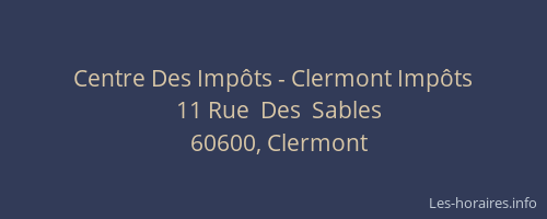 Centre Des Imp&ocirc;ts - Clermont Imp&ocirc;ts