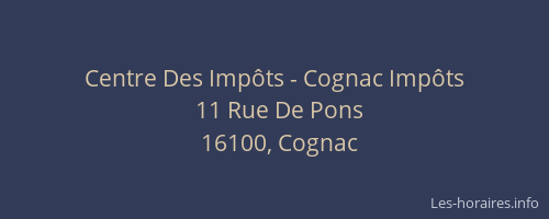 Centre Des Impôts - Cognac Impôts