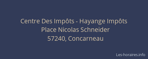 Centre Des Impôts - Hayange Impôts