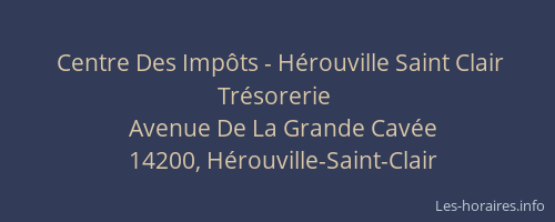 Centre Des Impôts - Hérouville Saint Clair Trésorerie