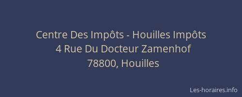 Centre Des Imp&ocirc;ts - Houilles Imp&ocirc;ts