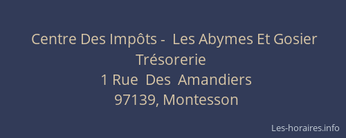 Centre Des Imp&ocirc;ts -  Les Abymes Et Gosier Tr&eacute;sorerie