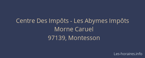 Centre Des Imp&ocirc;ts - Les Abymes Imp&ocirc;ts