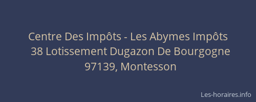 Centre Des Imp&ocirc;ts - Les Abymes Imp&ocirc;ts