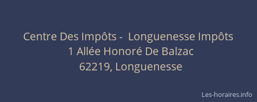 Centre Des Imp&ocirc;ts -  Longuenesse Imp&ocirc;ts