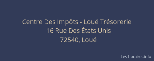Centre Des Imp&ocirc;ts - Lou&eacute; Tr&eacute;sorerie