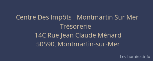 Centre Des Impôts - Montmartin Sur Mer Trésorerie