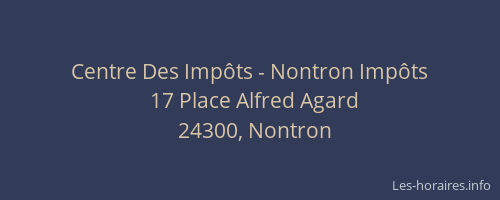 Centre Des Imp&ocirc;ts - Nontron Imp&ocirc;ts