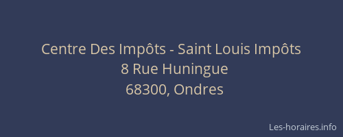 Centre Des Impôts - Saint Louis Impôts