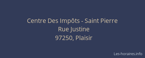 Centre Des Impôts - Saint Pierre