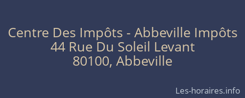 Centre Des Impôts - Abbeville Impôts