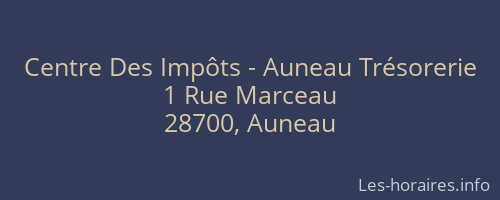 Centre Des Impôts - Auneau Trésorerie