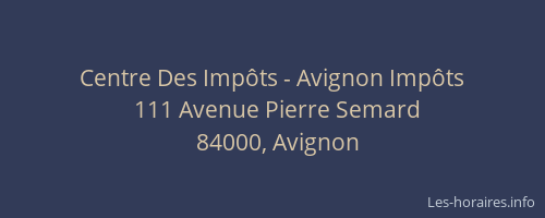 Centre Des Impôts - Avignon Impôts