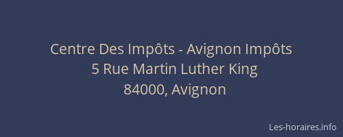 Centre Des Impôts - Avignon Impôts