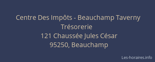 Centre Des Impôts - Beauchamp Taverny Trésorerie