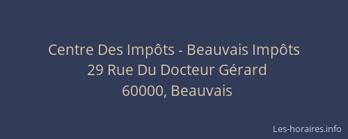 Centre Des Impôts - Beauvais Impôts