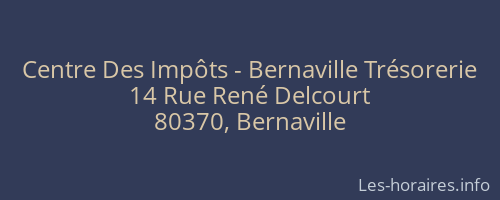 Centre Des Impôts - Bernaville Trésorerie