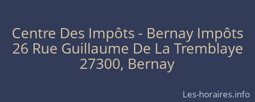 Centre Des Impôts - Bernay Impôts
